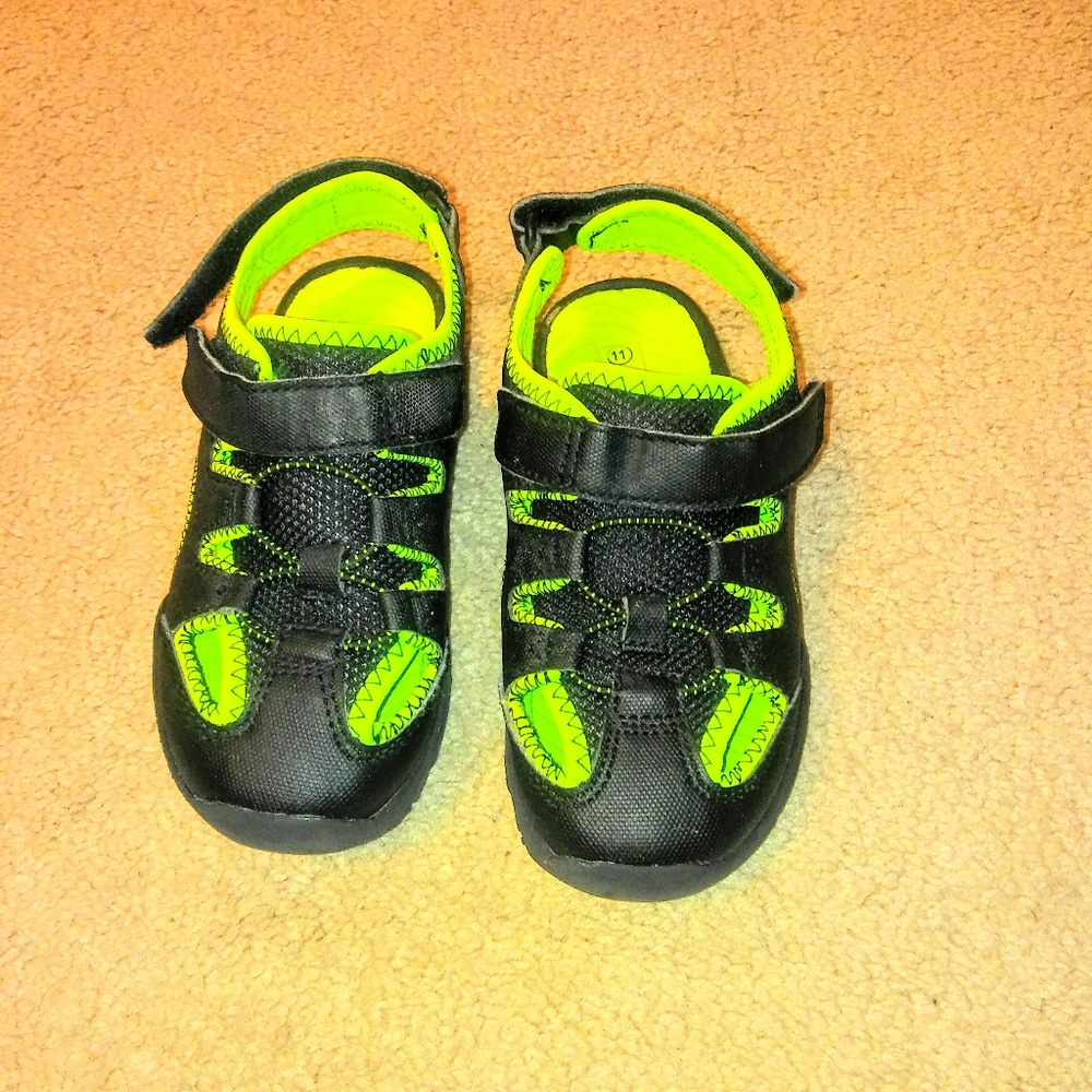 Water Shoes Rugged Outback sz 11 Neon Green/Black - Picture 3 of 5